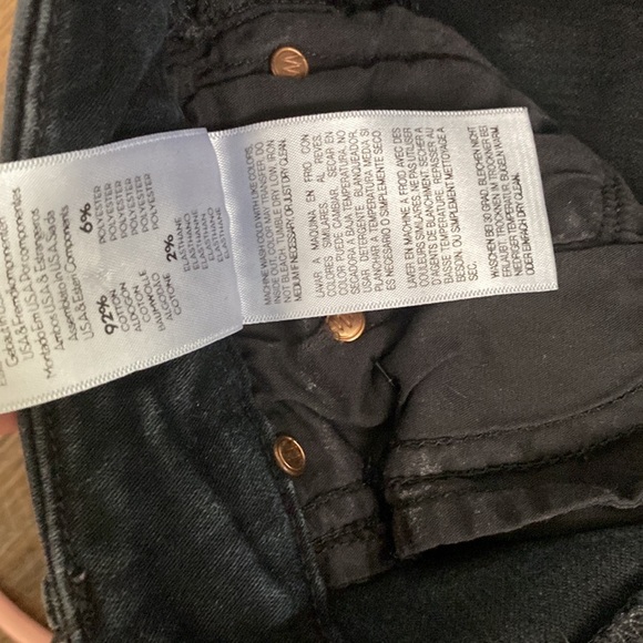 MOTHER HIGH WAISTED LOOKER IN BLACKBIRD HI RISE SKINNY FULL LENGTH DARK WASH - Picture 16 of 16